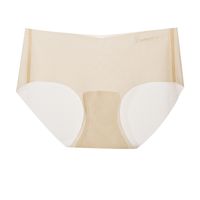 Solid Color Seamless Lightweight Breathable Mid Waist Briefs Panties sku image 8