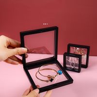 Fashion Solid Color Transparent Pe Film Colorful Jewelry Display Box main image 1