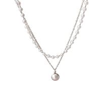 Elegant Geometric Alloy Pearl Plating Bracelets Necklace sku image 3