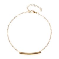 Simple Style Geometric Alloy Plating Anklet sku image 1