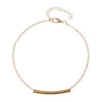 Simple Style Geometric Alloy Plating Anklet main image 2