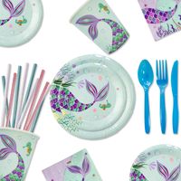 Fish Tail Plastic Party Flag Tableware main image 5