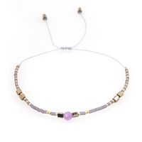 Bracelet En Corde De Perles D&#39;eau Douce Tissées À La Main Avec Des Perles De Bohême Myuki sku image 1