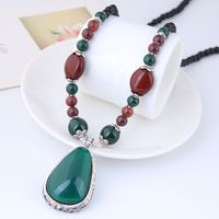 Vintage Style Water Droplets Synthetic Resin Alloy Beaded Sweater Chain 1 Piece sku image 1