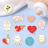 Mode Lettre Alliage Placage Broches main image 1