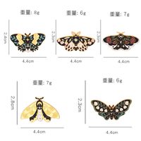Mode Papillon Alliage Vernis Au Four Broches main image 2