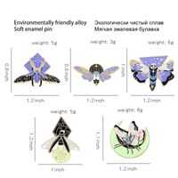 Cartoon Style Insect Alloy Stoving Varnish Brooches main image 4