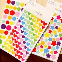 Love Star Color Stickers Notebook Growth Manual Children Cartoon Stickers Handmade Diy Album Materials main image 5