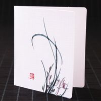 Chinoiserie Plant Solid Color Paper Card sku image 6