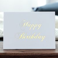 Date D'anniversaire Mode Lettre Papier Carte sku image 3