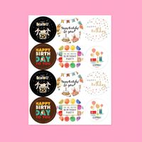 Thanksgiving Letter Plant Copper Plate Sticker Gift Stickers main image 4