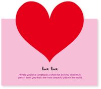 Cute Love Paper Card sku image 3