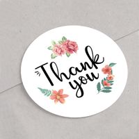 Thanksgiving Letter Plant Copper Plate Sticker Gift Stickers main image 2