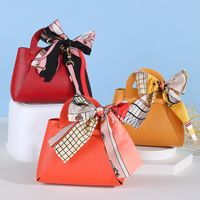 Solid Color Pu Leather Wedding Gift Wrapping Supplies main image 4