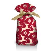 Cartoon Style Santa Claus Snowflake Elk Composite Material Gift Bag main image 2