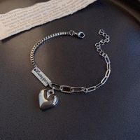 Fashion Hexagram Heart Shape Titanium Steel Copper Bracelets Plating Inlay Pearl Zircon Copper Bracelets sku image 11