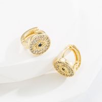 Classic Style Geometric Copper Earrings Plating Zircon Copper Earrings 1 Pair sku image 1
