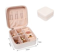 Korean Jewelry Storage Box Small Ring Earrings Jewelry Box Travel Portable Jewelry Box Factory In Stock Wholesale sku image 5