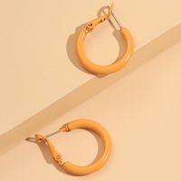 Fashion Round Alloy Hoop Earrings main image 3