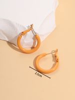 Fashion Round Alloy Hoop Earrings main image 5