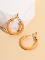 Fashion Round Alloy Hoop Earrings main image 6