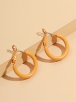 Fashion Round Alloy Hoop Earrings main image 7