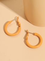 Fashion Round Alloy Hoop Earrings main image 4