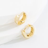 Classic Style Geometric Copper Earrings Plating Copper Earrings 1 Pair main image 3