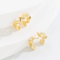 Classic Style Geometric Copper Earrings Plating Copper Earrings 1 Pair main image 5