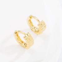 Classic Style Geometric Copper Earrings Plating Copper Earrings 1 Pair main image 7