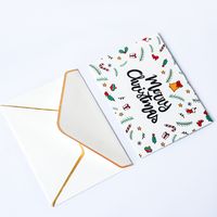 Christmas Cute Letter Stripe Paper Card main image 5