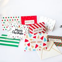 Christmas Cute Letter Stripe Paper Card main image 3