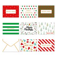 Christmas Cute Letter Stripe Paper Card sku image 1