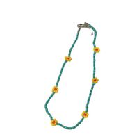 Cute Flower Plastic Resin Beaded Necklace main image 3