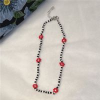 Süß Blume Kunststoff Harz Perlen Halskette sku image 5