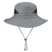 Unisex Simple Style Solid Color Elastic Drawstring Design Flat Eaves Sun Hat sku image 2