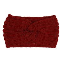 Women's Fashion Waves Solid Color Wool Hair Band sku image 4
