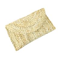 Yellow Rose Red Red Straw Solid Color Square Evening Bags main image 5