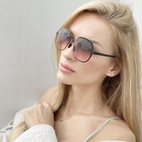 Women's Simple Style Geometric Pc Round Frame Sunglasses main image 1