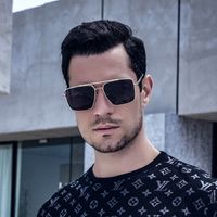 Men's Fashion Geometric Square Sunglasses main image 1