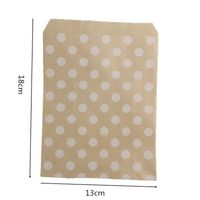 Simple Style Stripe Polka Dots Kraft Paper Food Packaging Bag main image 3
