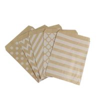 Einfacher Stil Streifen Punktmuster Kraftpapier Verpackungsbeutel Für Lebensmittel main image 1