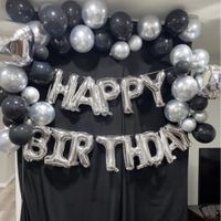 Birthday Solid Color Emulsion Party Balloon main image 3
