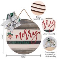 Christmas Letter Elk Wood Party Hanging Ornaments main image 3