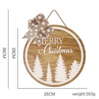 Christmas Letter Elk Wood Party Hanging Ornaments sku image 10