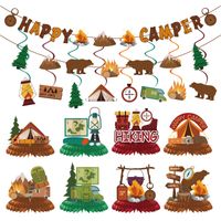 Animal Letter Tree Paper Party Ornaments Banner sku image 1