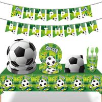 Birthday Letter Football Paper Party Flag Tableware main image 1