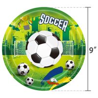 Birthday Letter Football Paper Party Flag Tableware main image 3