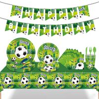 Birthday Letter Football Paper Party Flag Tableware main image 2