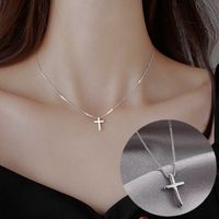 Elegant Cross Butterfly Copper Necklace Plating Copper Necklaces main image 2